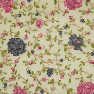 Tissu georgette délicat avec broderie pour robes de mariée légères, robes de soirée et vêtements de mariage - Product Image 1