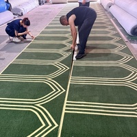 Tapis de mosquée personnalisé, noué à la main, en polyester, antidérapant, à poils longs, vente directe d'usine, imprimé animal, imprimé sur mesure pour hôtel