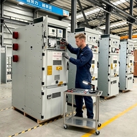 Tableau de distribution à isolation gazeuse ZHUOLI KYN61 40,5 kV, intérieur, VCB, distribution d'énergie métallique