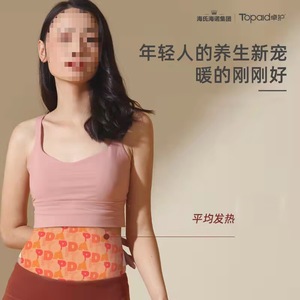 Haishi Hainuozhuo Patchs protecteurs à l'armoise pour la taille et l'abdomen, 4 patchs/boîte, patch de thérapie thermique à usage externe pour la taille et - Product Image 1