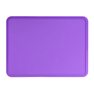 <b>Silicone</b> Pet <b>Mats</b> Rectangle Waterproof Reusable For Dogs All Seasons Hand Wash Solid Color - Product Image 3