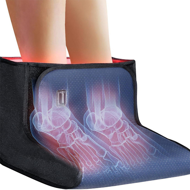 EYCO Custom Near Infrared LED Red Light Therapy Slippers Foot Shoes for Feet Pain Relief