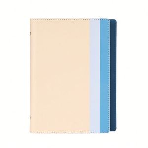 Carnet de notes professionnel élégant A5, couverture rigide en cuir PU, 100 feuilles, personnalisable avec logo, pour le bureau - Product Image 1