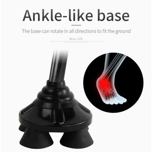 N02FC13- # A #   Canne télescopique en aluminium pour personnes âgées, bâton de marche à quatre pieds pour seniors, prix compétitif - Product Image 4