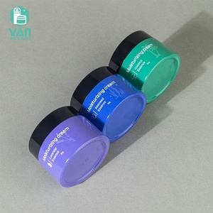 Pot en verre à large ouverture YAN Packaging, cylindrique, vide, personnalisé, <span class=keywords><strong>vert</strong></span>, bleu, violet, 50g, avec bouchon à vis, pour crème de soin et beurre corporel - Product Image 4