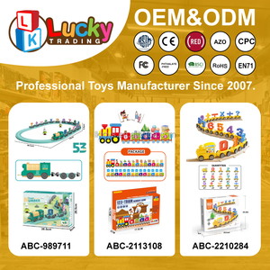 Lucky Toys 31pcs Magnetic Digital <strong>Train</strong> Dragging Building Blocks Toy Car <strong>Magnet</strong> Game Magnetic Game for Kids - Product Image 6