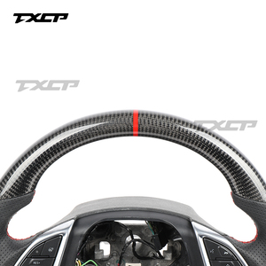 Volant sport personnalisé en cuir perforé et fibre de carbone avec LED, garantie 1 an pour Chevrolet <span class=keywords><strong>Camaro</strong></span> - Product Image 2