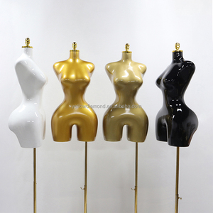 <span class=keywords><strong>Mannequin</strong></span> <span class=keywords><strong>Femme</strong></span> Grande <span class=keywords><strong>Taille</strong></span> Noir Or Blanc pour Vitrine, Demi-Corps avec Hanches Larges, <span class=keywords><strong>Taille</strong></span> Fine, <span class=keywords><strong>Mannequin</strong></span> <span class=keywords><strong>Femme</strong></span> Courbe Grande <span class=keywords><strong>Taille</strong></span> - Product Image 3