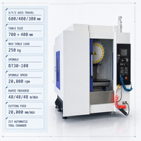 Centre d'usinage CNC vertical 3 axes, broche BT30, déplacement 600x400x300, commande Mitsubishi, haute précision, fraisage, perçage, taraudage