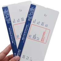 Étiquette de bagage personnalisée avec logo du fabricant, papier thermique direct pour carte d'embarquement et billet d'avion
