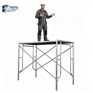 <span class=keywords><strong>Échafaudage</strong></span> en acier galvanisé de haute qualité, type H, robuste, pour travaux de maçonnerie, destiné aux projets de construction résidentielle et hôtelière - Product Image 1