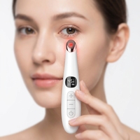 Appareil de massage oculaire chauffant à lumière rouge à marque privée avec vibration, masseur oculaire électrique à usage domestique, soins de beauté medicube