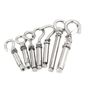 Vis <span class=keywords><strong>d</strong></span>'expansion à tête courbée en acier inoxydable Jingguda PZ-06, crochet de fixation, anneau <span class=keywords><strong>d</strong></span>'expansion galvanisé, capacité de 350 kg - Product Image 4