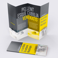Service personnalisé d'impression de flyers de haute qualité A4 A5, impression sur mesure de manuels/journaux/magazines/catalogues/brochures/flyers/dépliants de taille A6