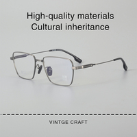 Gafas de Lectura Clásicas Hechas a Mano con Montura Cuadrada de Madera de Sándalo, Diseño Geométrico Retro Unisex de Lujo