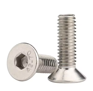 Vis à tête plate hexagonale à empreinte hexagonale en acier inoxydable DIN7991 - Product Image 2