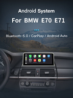 Lecteur multimédia automobile Android 14 BMW X5 E70/X6 E71 2007-2013 GPS Aide au recul Écran tactile HD CarPlay Auto Amplificateur 4G