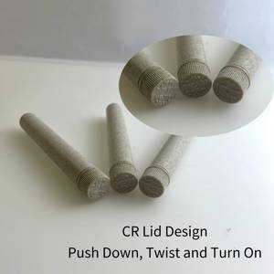 72mm 116mm 130mm 생분해성 플라스틱 팝탑 튜브 맞춤형 로고 아동보호 롤링 담배 포장 튜브 - Product Image 4