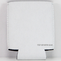 Manchon isotherme en néoprène vierge pour sublimation, porte-canettes de bière pliable avec logo personnalisé