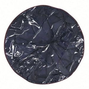 New Product <b>Storage</b> Bag Underbed Foldable <b>Shoes</b> <b>Storage</b> Organizer Round Bag With Clean PVC Lid Zippers - Product Image 3