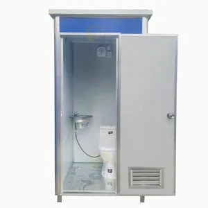 Mobiele Geprefabriceerde Draagbare Compostering Vezel Toiletten Toilet Badkamer Wc Cabine Verplaatsbare Porta Potty Voor Japan Bouw