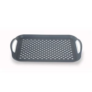 Plateau de service en plastique avec surface en caoutchouc antidérapante, pour table, <span class=keywords><strong>lit</strong></span>, petit-déjeuner, dîner, fruits, nourriture - Product Image 5