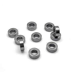 Rodamiento de Precisión de Una Hilera de 3/16 Pulgadas, Lubricado con Grasa P0/P6, Rodamiento en Miniatura R156ZZ R166ZZ, Tamaño 3/16"x5/16"x1/8", Cromado - Product Image 5