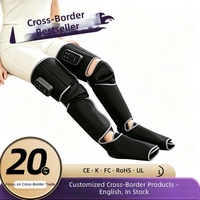 Bottes de massage des jambes à compression d'air chauffées, rechargeables par USB, thérapie par pression pour la circulation