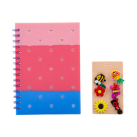Funda de Silicona para Cuaderno con Dijes Personalizables, Cuaderno Espiral A5 para Niños, Regreso a Clases
