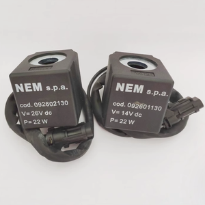 Bobina de Válvula Solenoide para Excavadora NEM S.p.a. 092601130 Diámetro Interior 13mm Altura 39mm DC26V, DC14V o AC220V 092001132, 092002132 - Product Image 3
