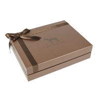 Boîte mystère de luxe écologique personnalisée en carton recyclé avec couvercle et base, emballage pour pyjamas femme, laminage mat
