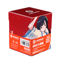 Boîte de rangement pour cartes à collectionner, en plastique, couleur unie, personnalisable en usine, capacité 100+ cartes, pour jeux de cartes