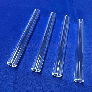 Tube en verre borosilicaté de haute précision, tube à essai transparent de laboratoire sans bouchon, qualité scientifique, forme ronde transparente pour utilisation en laboratoire - Product Image 3