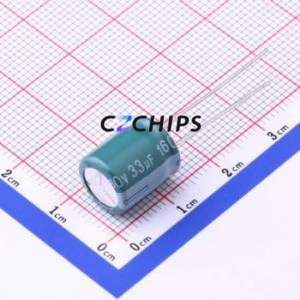 EGD2CM330G12OT Through-Hole <b>Aluminum</b> <b>Electrolytic</b> <b>Capacitor</b> Through hole,D10xL12mm 33uF 20% 160V 400mA-100kHz - Product Image 1