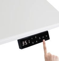 Bureau debout électrique moderne à double moteur avec bureau Table d'ordinateur à 4 pieds à mémoire USB Mobilier de bureau pour immeuble de bureaux