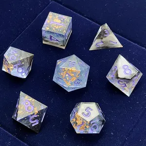 Wholesale Custom Multi-color D8 Resin Dice 8 Sided Game Polyhedral Dice