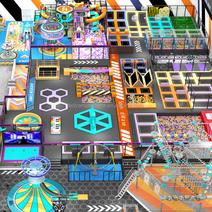 Parc d'attractions intérieur commercial à thème, grande zone de jeux intérieure, parc de trampolines pour enfants et adultes - Product Image 2
