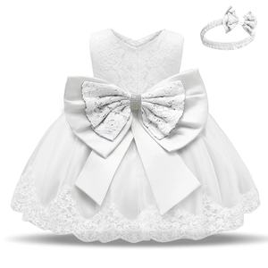Ropa para niña, vestido <span class=keywords><strong>de</strong></span> baile, vestido <span class=keywords><strong>de</strong></span> princesa, fiesta <span class=keywords><strong>de</strong></span> bautismo <span class=keywords><strong>de</strong></span> cumpleaños Formal infantil, vestidos <span class=keywords><strong>de</strong></span> flores para niña con lazo grande - Product Image 4