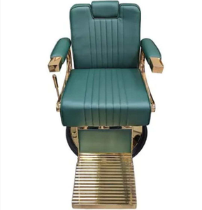 Antika berber sandalyeleri saç salonları satılık Modern moda güzellik yeşil kuaför sandalyeleri Salon mobilya - Product Image 2