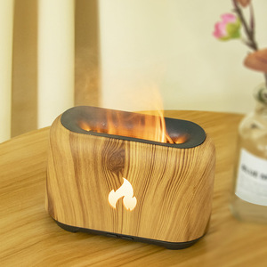 Diffuseur d'arômes de bureau 150ml, humidificateur à lumière de flamme USB pour la maison et le bureau, avec fonction minuterie 8 heures - Product Image 1