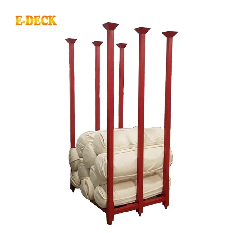 Industrial warehouse steel stacking pallet rack with removable posts for fabric rolls storage