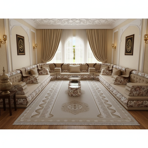 Tradicional otomano árabe Majlis Oriental muebles para el hogar conjunto 35cm altura sentada Alfombra de lana cortina mesa con paquete completo - Product Image 3