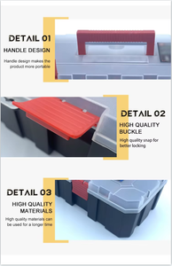 <b>Heavy</b> <b>Duty</b> <b>Tool</b> <b>Box</b> Portable Hardware Storage Case for Screws & Nails - Product Image 6