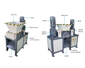OCEAN Peixe Osso De Alumínio Sucata De Metal De Plástico Disco Rígido Mini Eixo Único <span class=keywords><strong>Shredder</strong></span> Máquina à Venda - Product Image 3