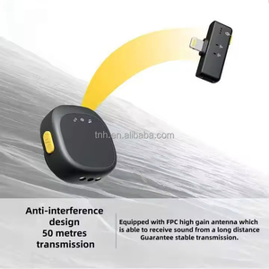 Tnh LM-SX27 Lavalier Micro không dây với máy phát kép và máy thu ai giảm tiếng ồn trường hợp sạc cho bức ảnh - Product Image 5