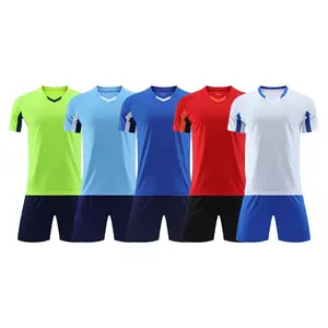 Sublimation Soccer Kits Hochwertige Polyester Fußball uniform Custom Plain Team Jersey