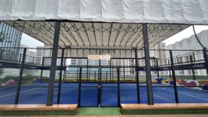 Popular 2024 MC Paddle Tennis Equipo deportivo Panorámica interior y exterior Pista de tenis con <span class=keywords><strong>pedal</strong></span> con techo o cubierta por precio de pádel - Product Image 5