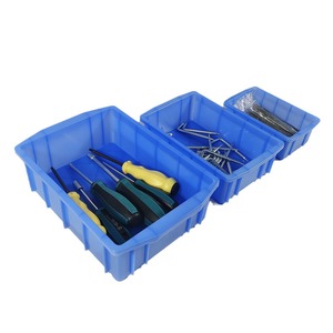 Plastic <b>Small</b> Turnover Box Industrial Blue Stackable Storage <b>Container</b> For Logistics And Warehouse Use - Product Image 3