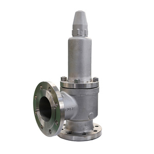 Válvula de alivio de seguridad tipo ángulo de acero inoxidable de precio competitivo Válvula de alivio de presión de brida de nitrógeno líquido DN80 - Product Image 1