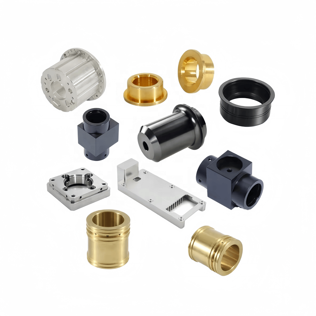 Precise Hardware CNC Machined Parts-Aluminum & Stainless Steel Wire EDM & Broaching Tolerance 0.01-0.005mm